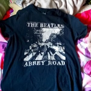The Beatles Abbey Road Tee - Black - Large